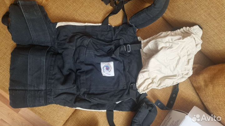 Эрго рюкзак-переноска Ergo Baby чёрный с 6 мес