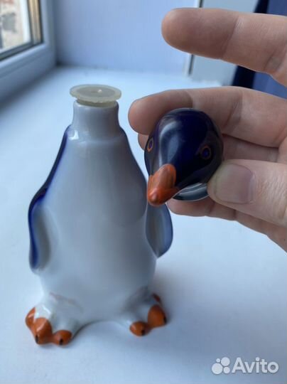 Статуэтка фарфор «Пингвин графин»