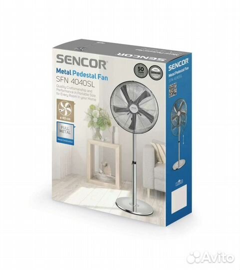 Вентилятор напольный Sencor SFN 4040SL оригинал