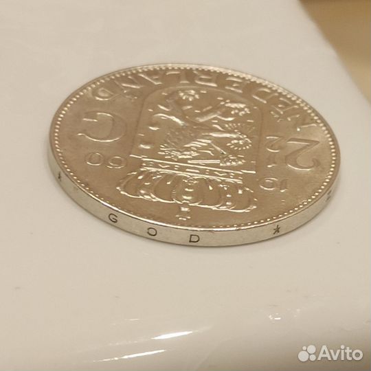 2 1/2 гульдена 1960 года серебро 15 грамм