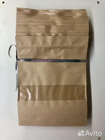 Пакет дой пак с замком бумажный крафт