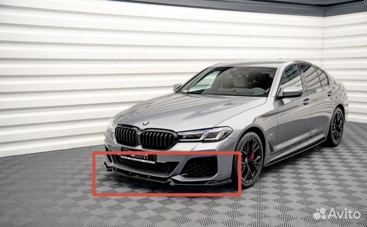 Сплиттер переднего бампера BMW 5 G30 MP