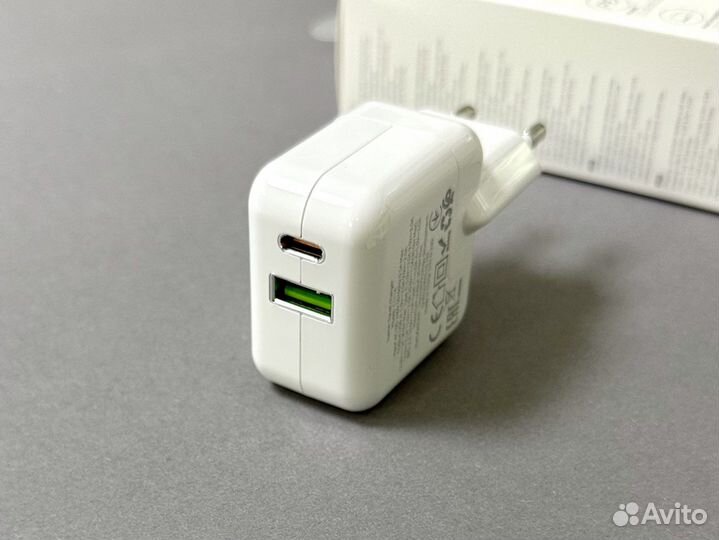 Быстрая Зарядка Type C + USB (30W)