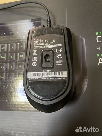 Игровые клавиатура и мышь razer