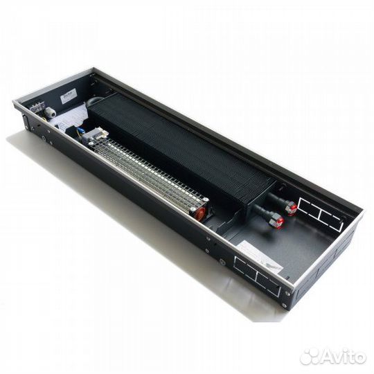 Внутрипольный конвектор с вентилятором Techno kvzv