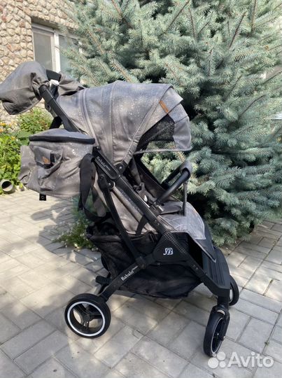 Прогулочная коляска Babalo (снег на чр. )