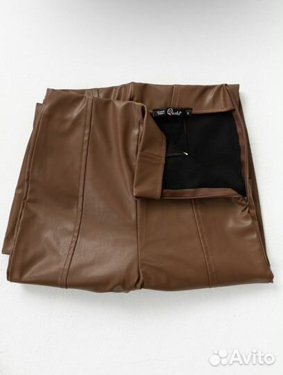 Кожаные брюки женские