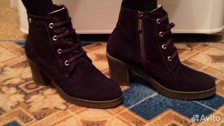 Зимние ботинки на овчине