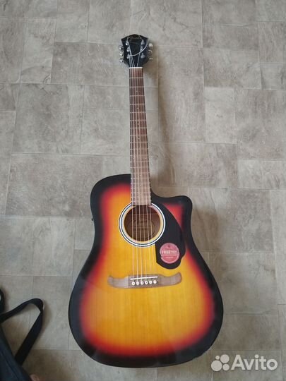 Акустическая гитара fender fa-125 ce sb