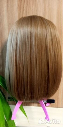 Парик короткий Каре светло-коричневый