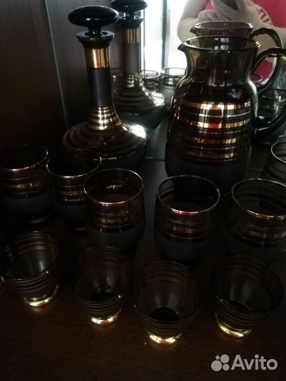 Графин plus стаканы и Штоф для вина плюс стопки