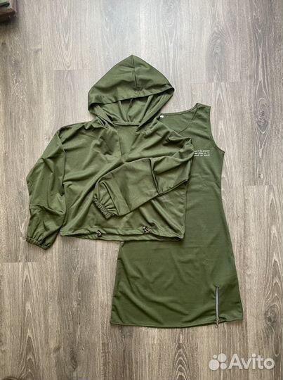 Комплект (платье + бомбер)