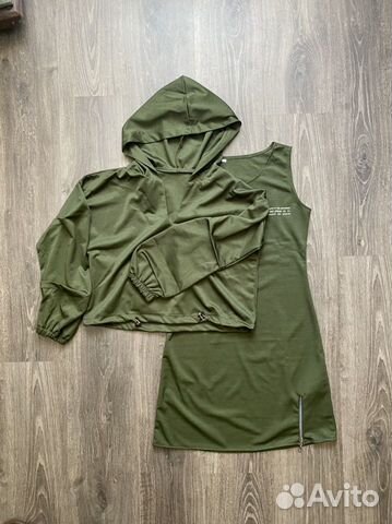 Комплект (платье + бомбер)