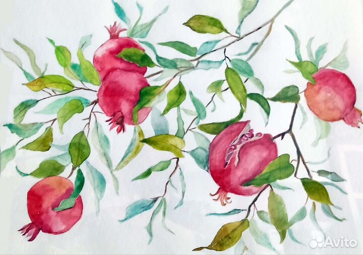 Картина акварель 