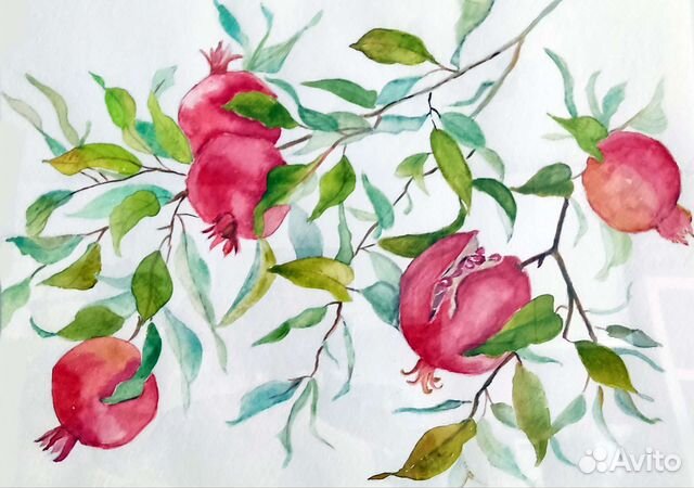 Картина акварель 