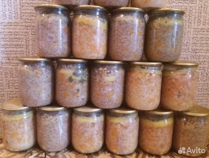 Щи с мясом,борщ,рассольник,каши,тушенка,печень