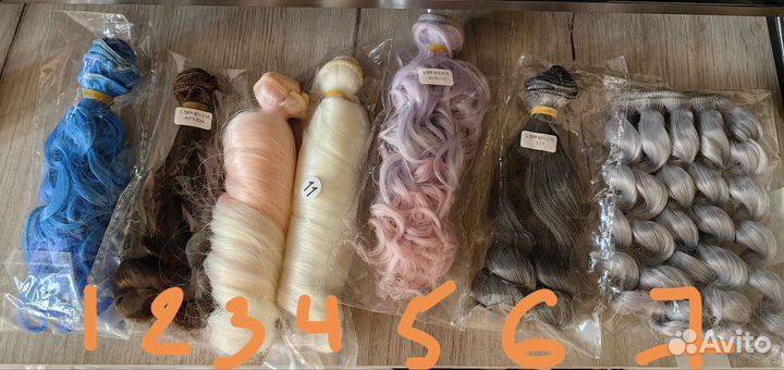 Тресы для кукол, волосы для кукол