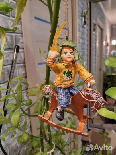 Ватные елочные игрушки новые