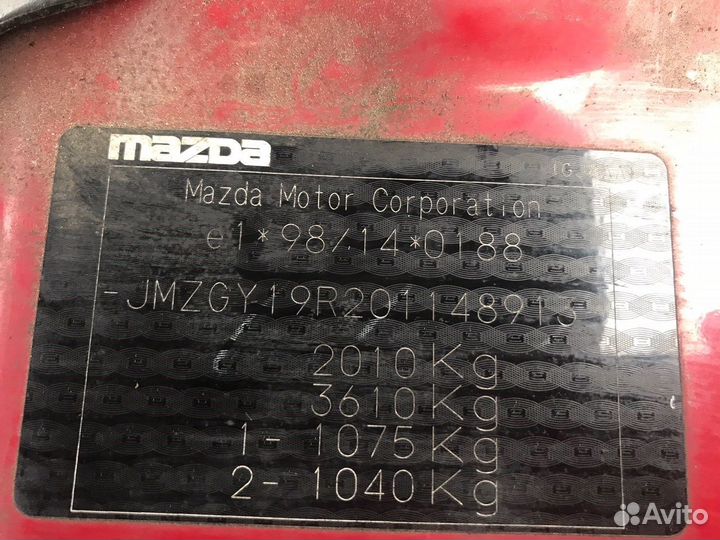 Разбор на запчасти Mazda 6 (GG)