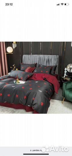 Комплект постельного белья евро египетский хлопок