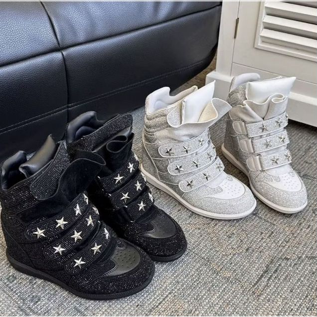 Кеды Isabel Marant type с блёстками хит 2026