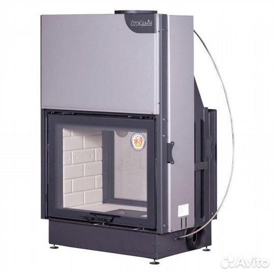 Каминная топка EcoKamin Вега 800T туннельная черны