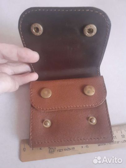 Ретро кошелек СССР. Кожа