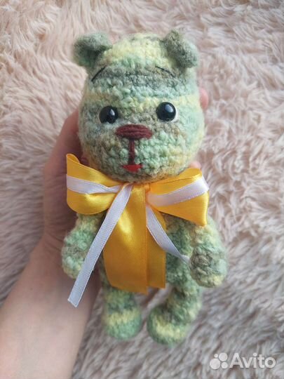 Вязаные игрушки мишка