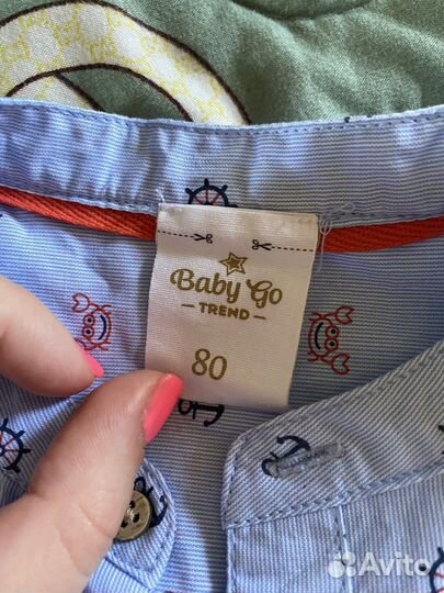 Рубашка детская для мальчиков 80