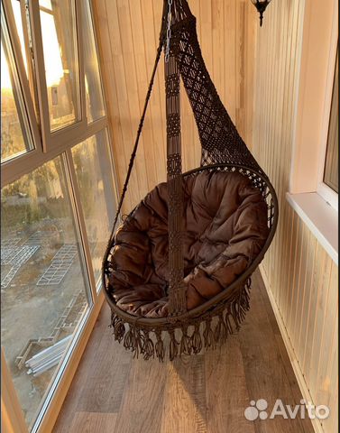 Качели подвесные с подушкой