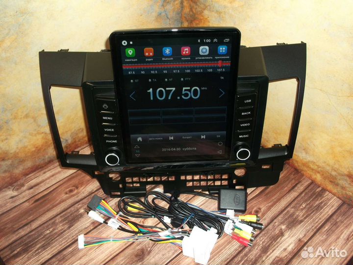 Магнитола Mitsubishi Lancer X тип Тесла