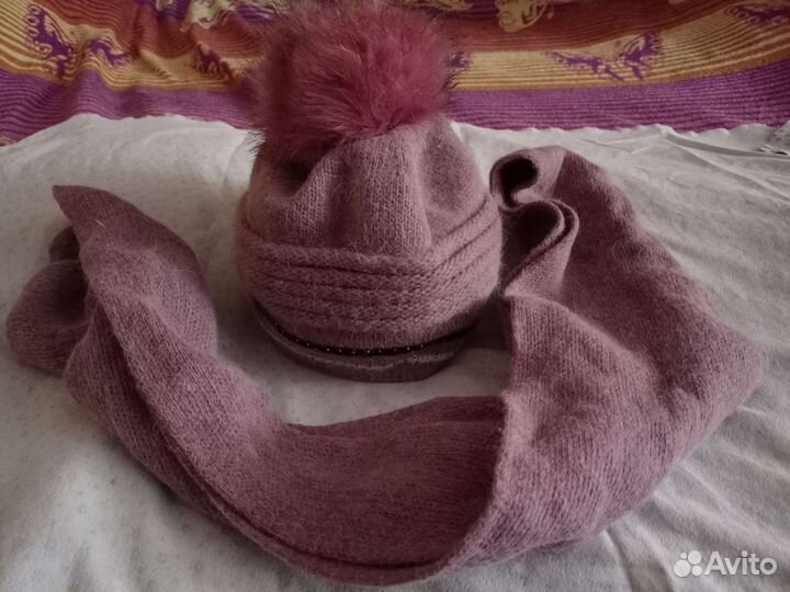 Шапка с шарфом (набор)