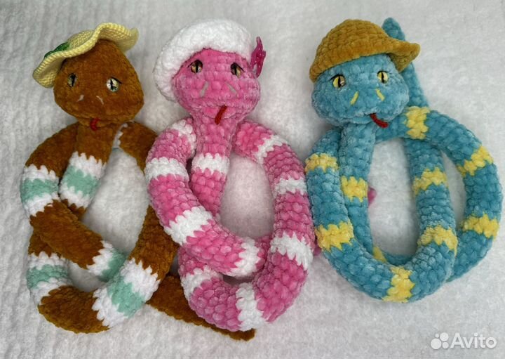 Змейка плюшевая(символ 2025 )