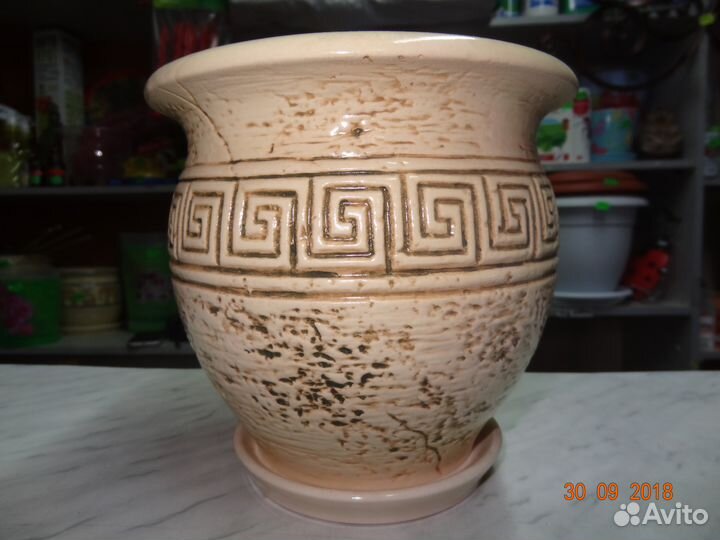 Плошки для цветов керамические (новые)