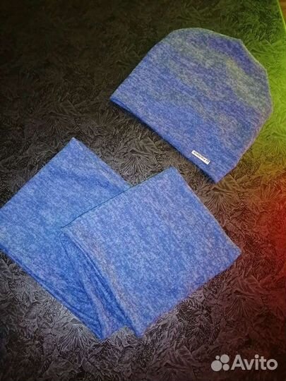 Комплект шапка и снуд женский