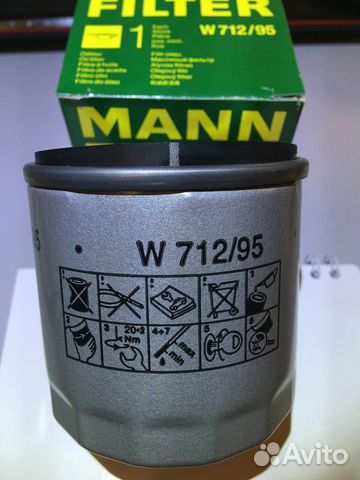 Масляный фильтр mann W712/95 купить в Старом Осколе | Хобби и отдых | Авито