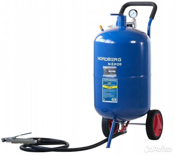 Установка пескоструйная, бак для песка 74 л