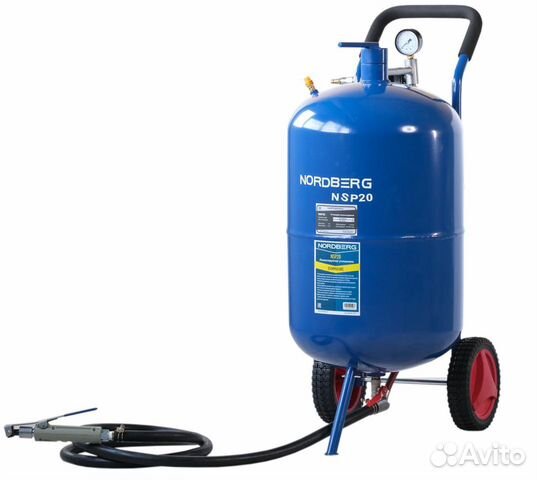 Установка пескоструйная, бак для песка 74 л