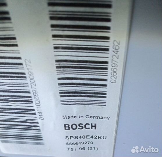 Посудомоечная машина bosch sps 40e42