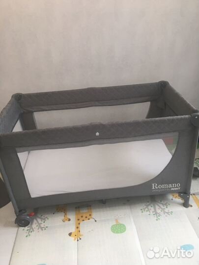 Детская кровать манеж с матрасом