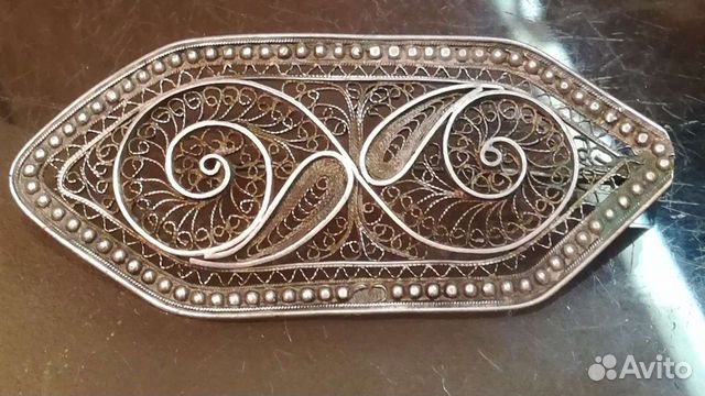 Брошь серебряная. Царская Россия