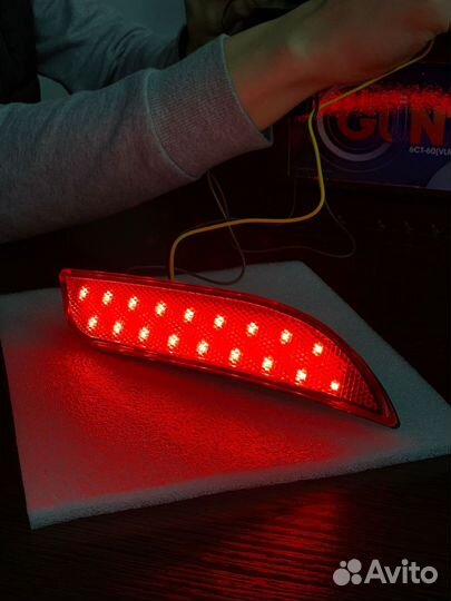 Светодиодные катафоты заднего бампера приора