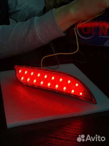 Светодиодные катафоты заднего бампера приора