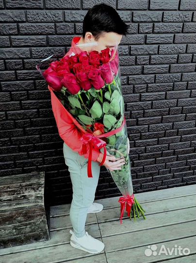 101 роза цветы букеты доставка 25 51 101 роза