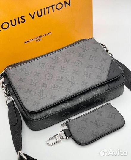 Сумка louis vuitton trio messenger мужская