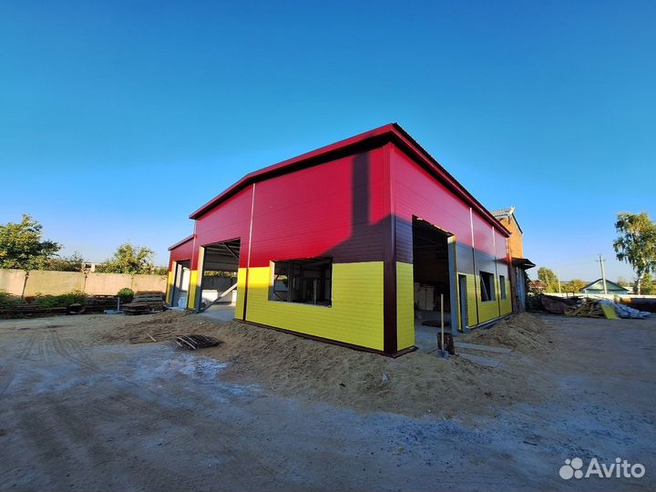 Ангар из сэндвич-панелей 18х36х6 (648м²)