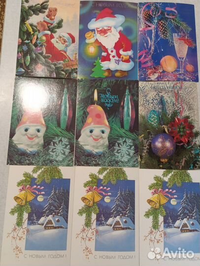 Новогодние открытки СССР