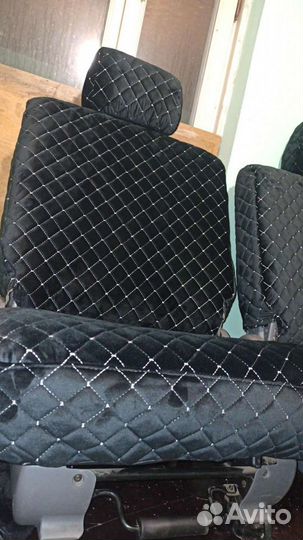 Ткань алькантара стёганая белой ниткой