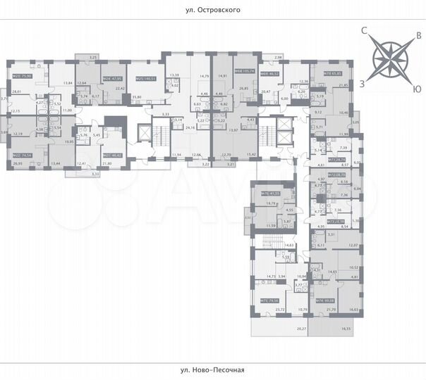 Квартира-студия, 28,7 м², 6/8 эт.
