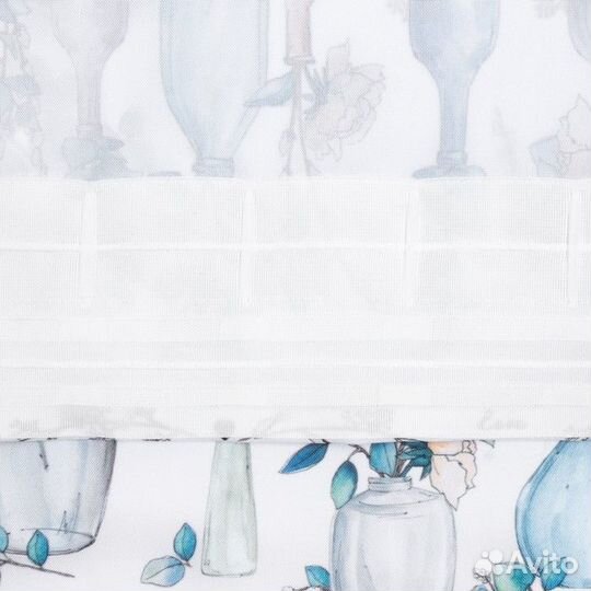 Комплект штор для кухни с подхватами Flower mood 1